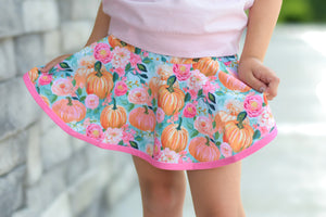 Pumpkins & Petals Skort