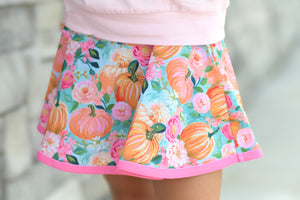 Pumpkins & Petals Skort