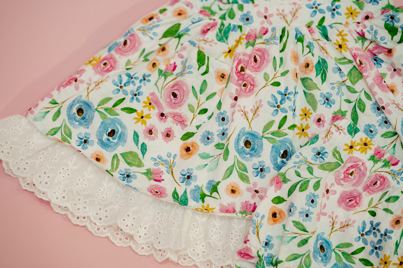 Eyelet Blooms Pinafore Dress *Ready to Ship!*