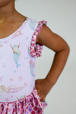 Make Waves Mermaid Skirted One Piece Swim *Ready to Ship*