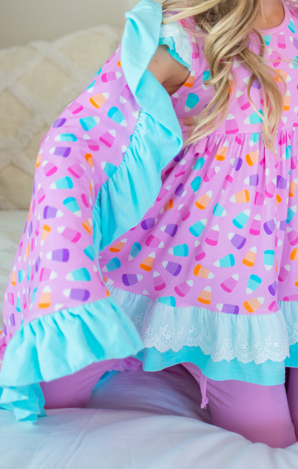 Bamboo & Minky Candy Corn Blanket