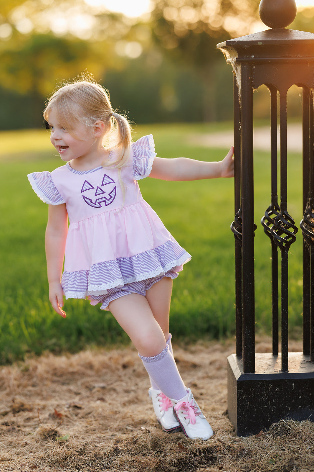 Jack~O~Lantern Ruffle Bloomer Set