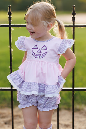 Jack~O~Lantern Ruffle Bloomer Set