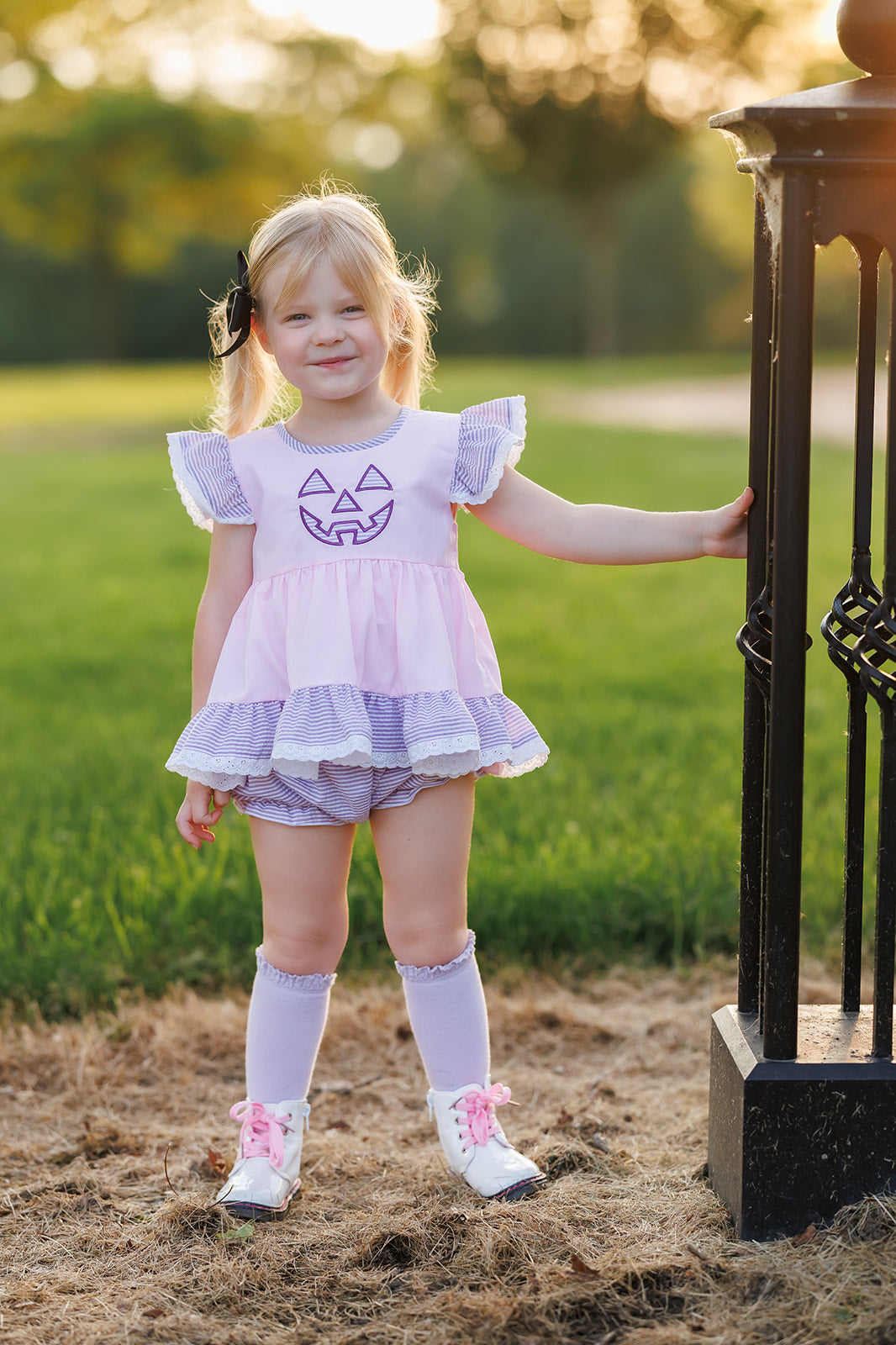 Jack~O~Lantern Ruffle Bloomer Set