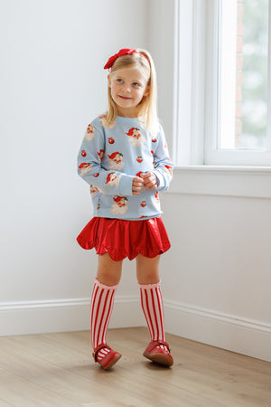 Pink & Blue Jolly Santa Sweatshirt *Pre~Order*