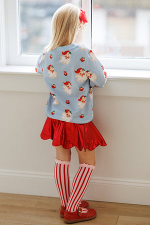 Pink & Blue Jolly Santa Sweatshirt *Pre~Order*