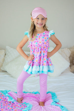 Bamboo Candy Corn Skirted Lounge