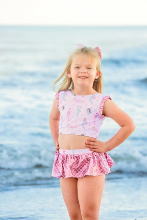 Make Waves Mermaid Skirted Two Piece Swim *Ready to Ship*