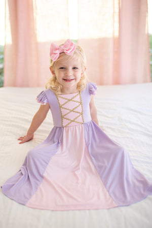 Pretty Princess Bamboo Gown in Purple